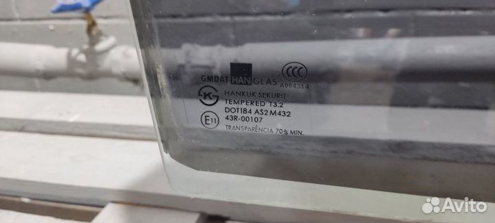 Стекло двери заднее правое Chevrolet Lacetti