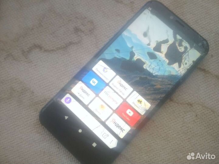 Alcatel 3гб/32гб. Битый экран