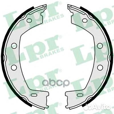 Колодки тормозные барабанные 09950 Lpr
