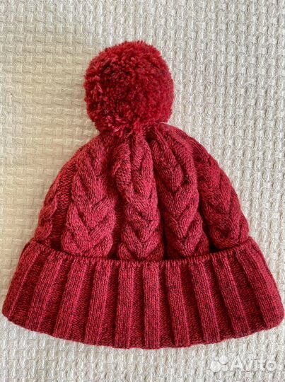 Шапка трикотажная с помпоном