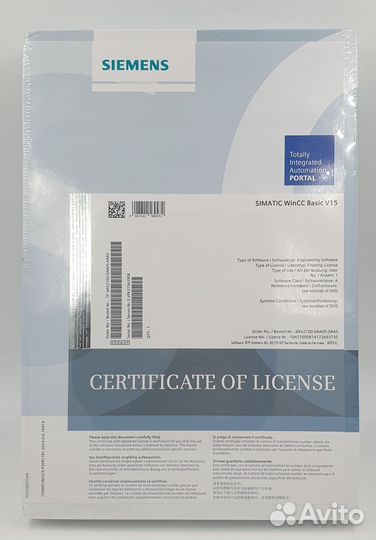 6AV2100-0AA05-0AA5 по simatic WinCC Basic V15.1