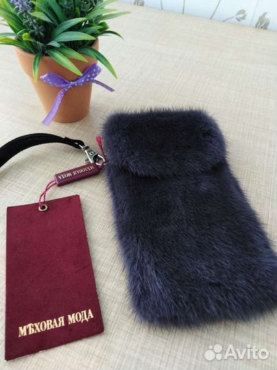 Норковый чехол для телефона