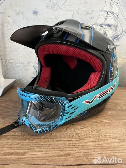 Шлем для мотоцикла шлем Falcon,маска vemar