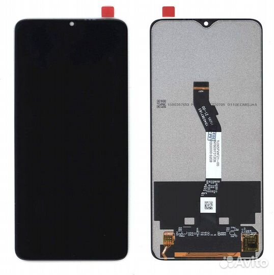 Дисплей для Xiaomi Redmi Note 8 Pro Черный COG