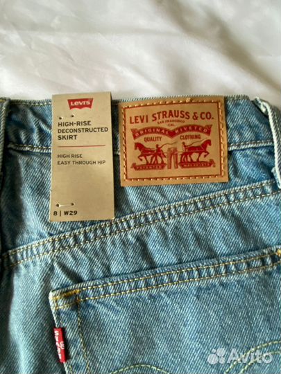 Джинсовая юбка levis