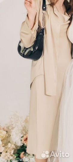 Платье комбинация с рубашкой, 42 размер