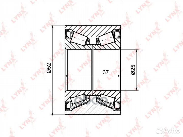 WB-1173 Подшипник ступицы lynxauto WB-1173