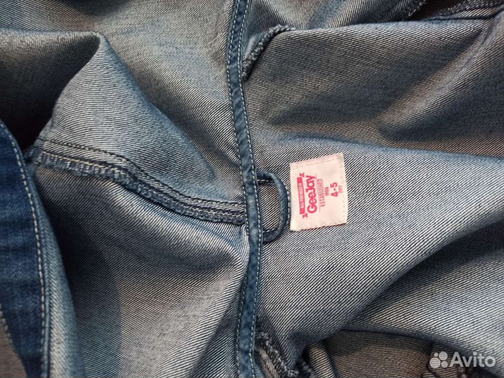 Джинсовый комплект для девочки 5-7 лет