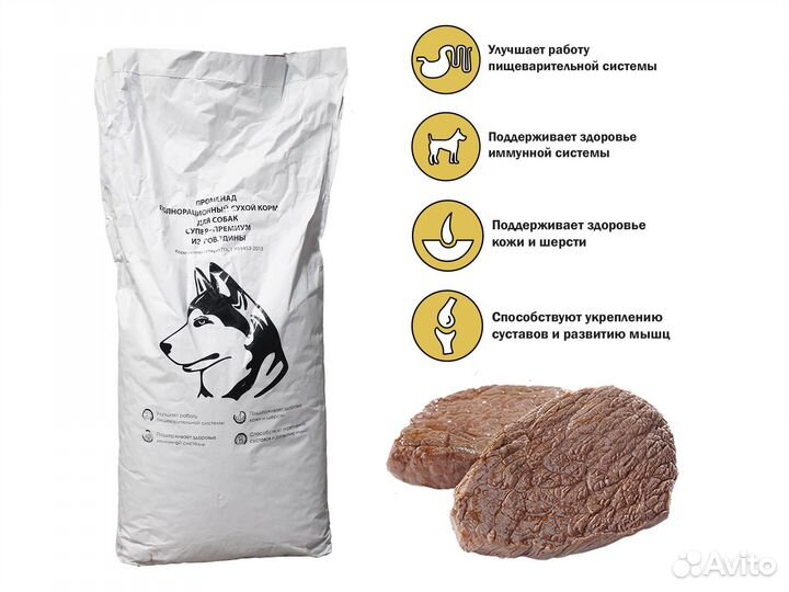 Полнорационный корм для собак и кошек Променад