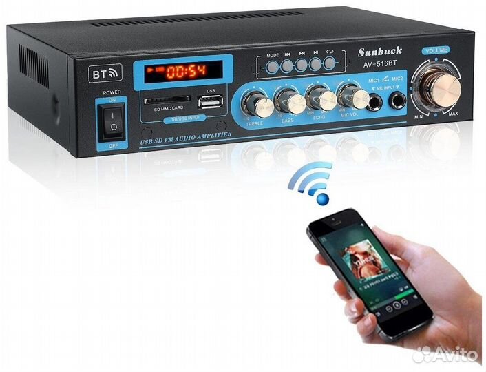 Усилители Стерео HiFi Bluetooth/USB/SD