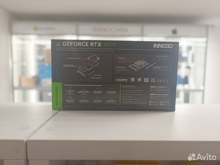 Видеокарта inno3D GeForce RTX 4070 twin X2