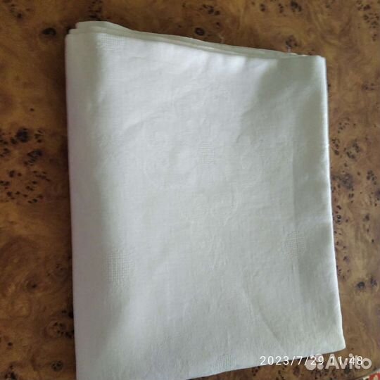 Скатерть льняная СССР новая