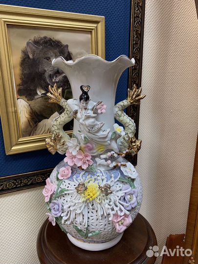 Ваза китайский фарфор винтаж
