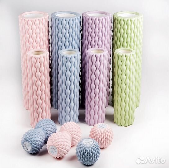 Массажный ролик для спины МФР ролл для фитнеса