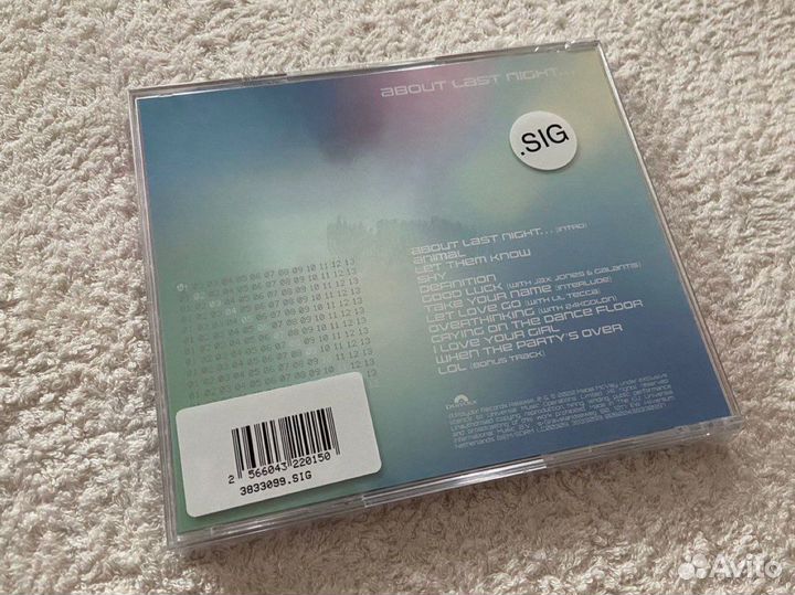 Mabel - About Last Night (CD диск, подписанный)