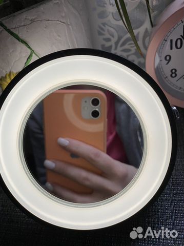 Зеркало с подсветкой настольное