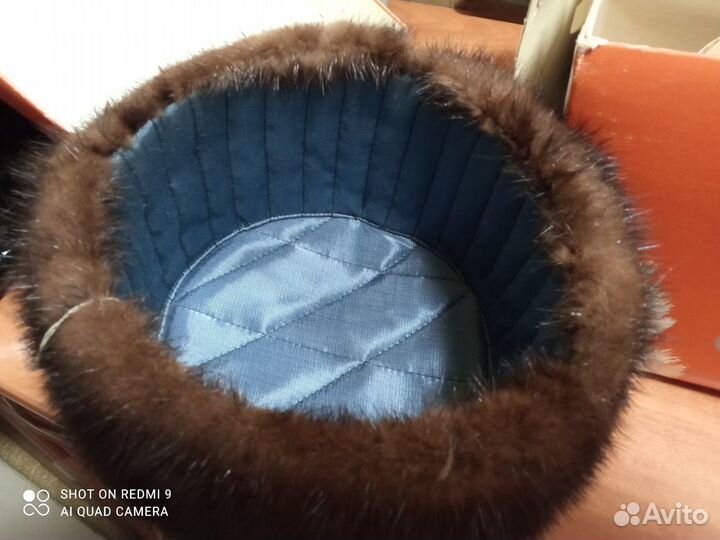 Норковая шапка мужская