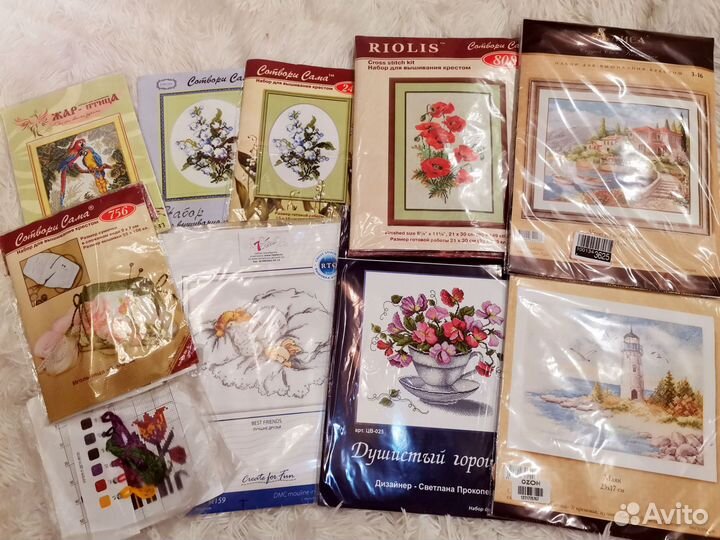 Новые Наборы для вышивания и остатки