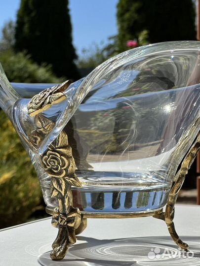 Crystal bohemia ваза для фруктов 3 шт