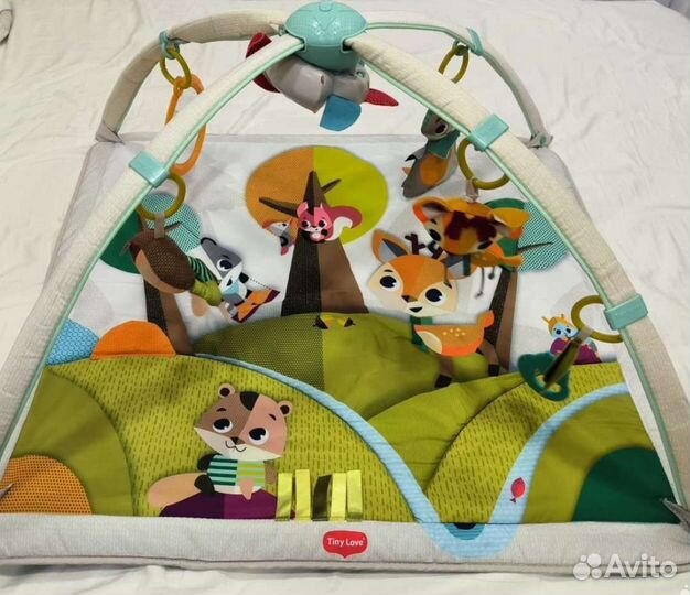Развивающий коврик tiny love сказочный лес с музык