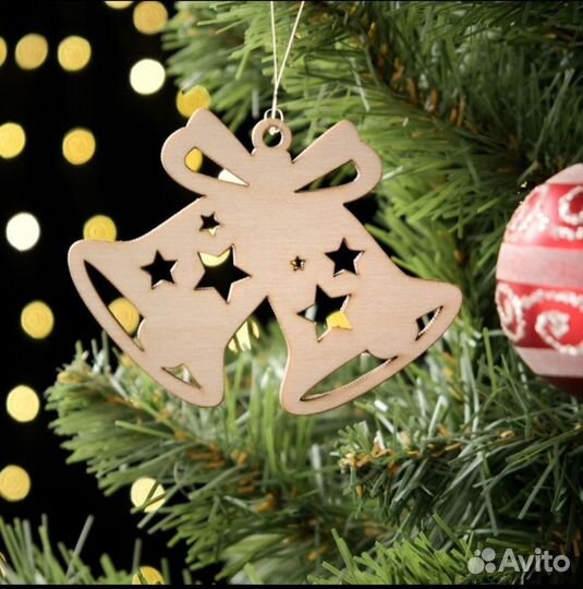 Деревянные игрушки на ёлку