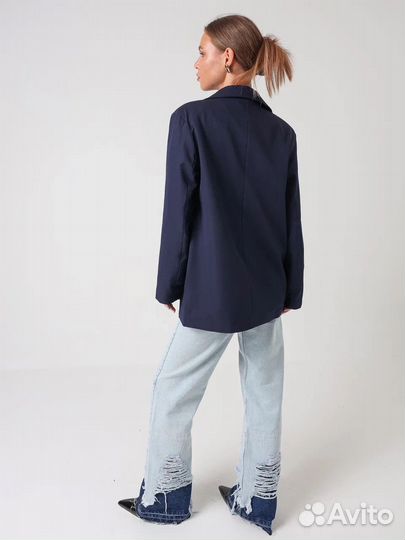 Пиджак классический в синем цвете