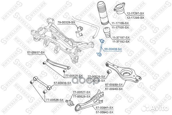 Тяга стаб. зад. hyundai tucson ix35 09 прав лев