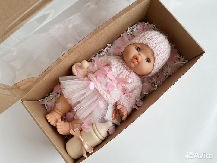 Подарочная упаковка для куклы пупса 34 см