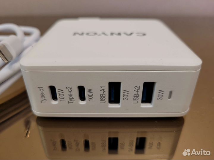 Адаптер блок питания 100W +кабель type-c to type-c