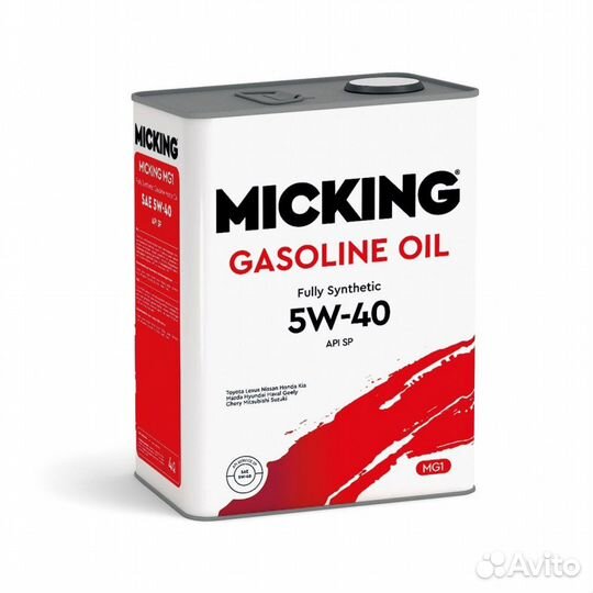 Масло моторное Micking MG1 5w40 (Синтетика) 4л