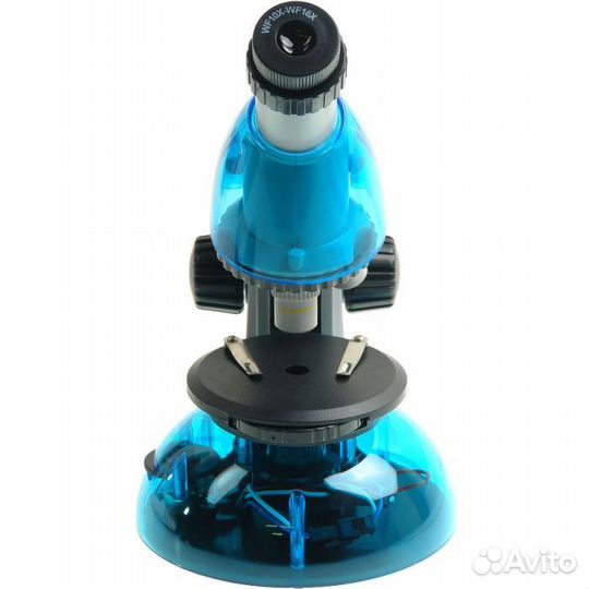 Микроскоп Микромед Атом 40x-640x лазурь