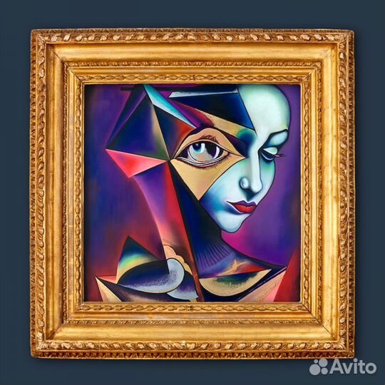 Картина пастель Душа и тело 50х50см