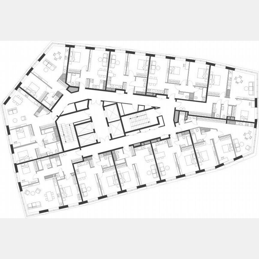 2-к. апартаменты, 77,3 м², 7/21 эт.