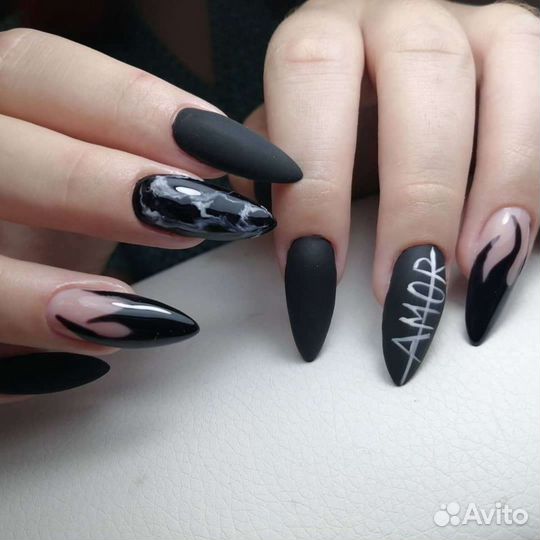 Наращивание ногтей, маникюр, педикюр