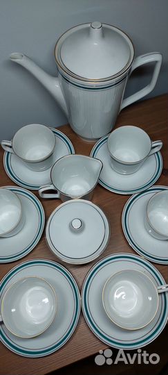 Кофейный сервиз Walbrzych Porcelain на 6 персон