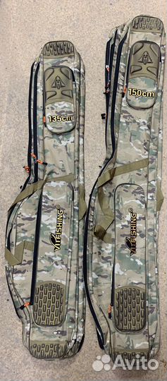 Чехол Полу Жесткий Для Спининги 150см с 3 отдела