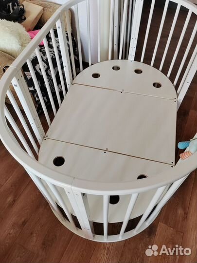 Детская кроватка трансформер 7в1 с матрасом