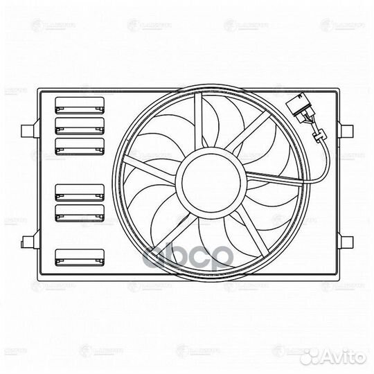 Вентилятор радиатора LFK1816 luzar