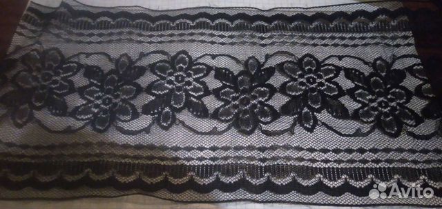 Кружево чёрное. Широкое