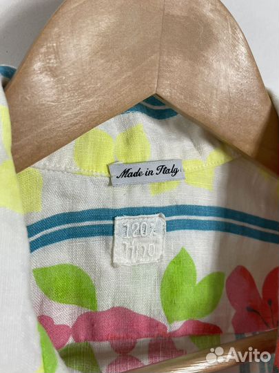 120% Lino льняная рубашка Италия оригинал