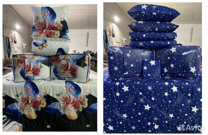 Постельный комплект с одеялом без подушек евро