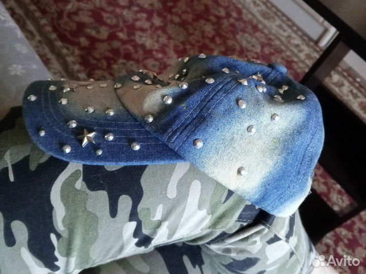 Бейсболка женская джинсовая