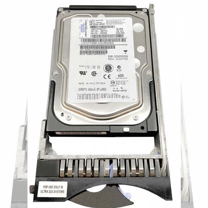 [90P1319] Жесткий Диск Ibm 73,4gb U320scsi 3.5" Hdd 90p1319