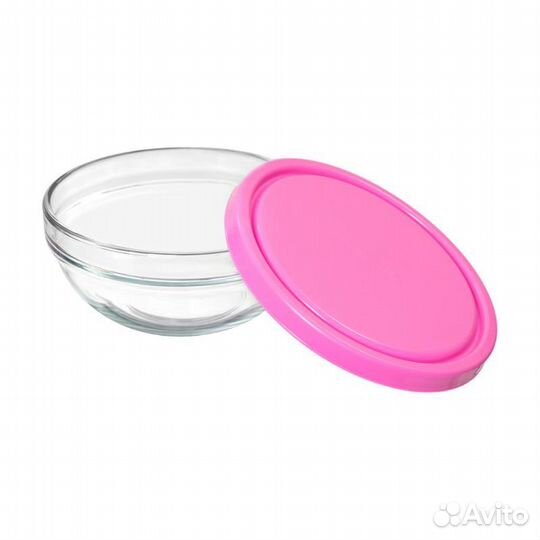 Новое.Салатница с крышкой стекло.Поднос металл