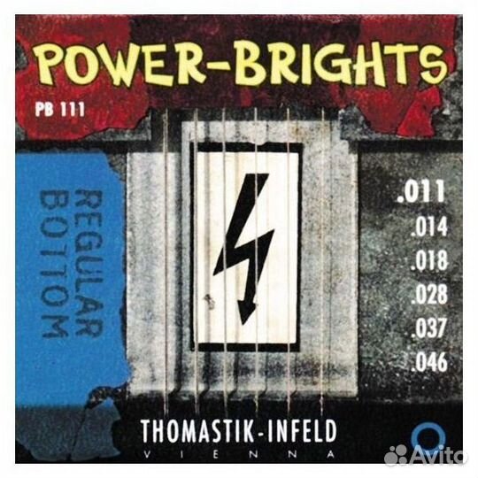 Струны для гитары Thomastik PB111 Power-brights
