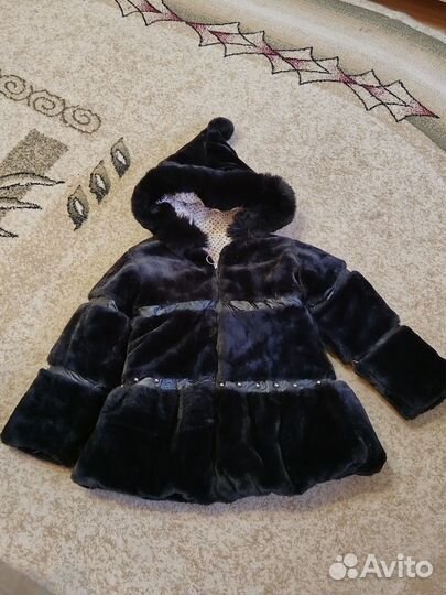 Шуба мутоновая с капюшоном