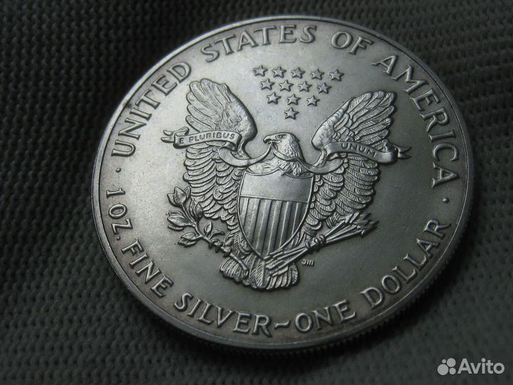 США 1 доллар 1992 Шагающая свобода Серебро 999