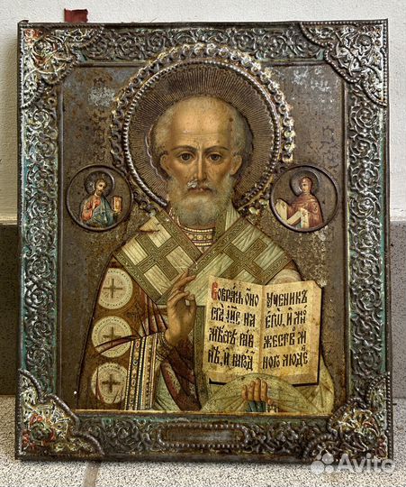 Икона Николай Чудотворец Накатка