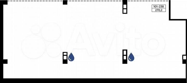 Аренда торговое помещение, площадь 270.2 кв.м