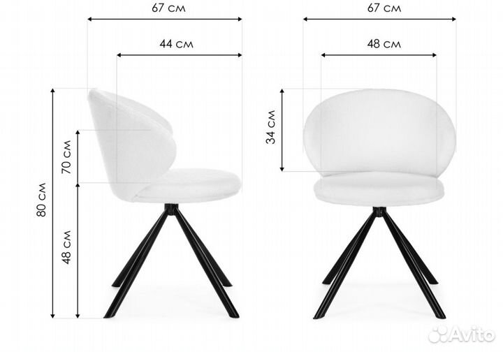 Стул на металлокаркасе Solomon крутящийся gray / black